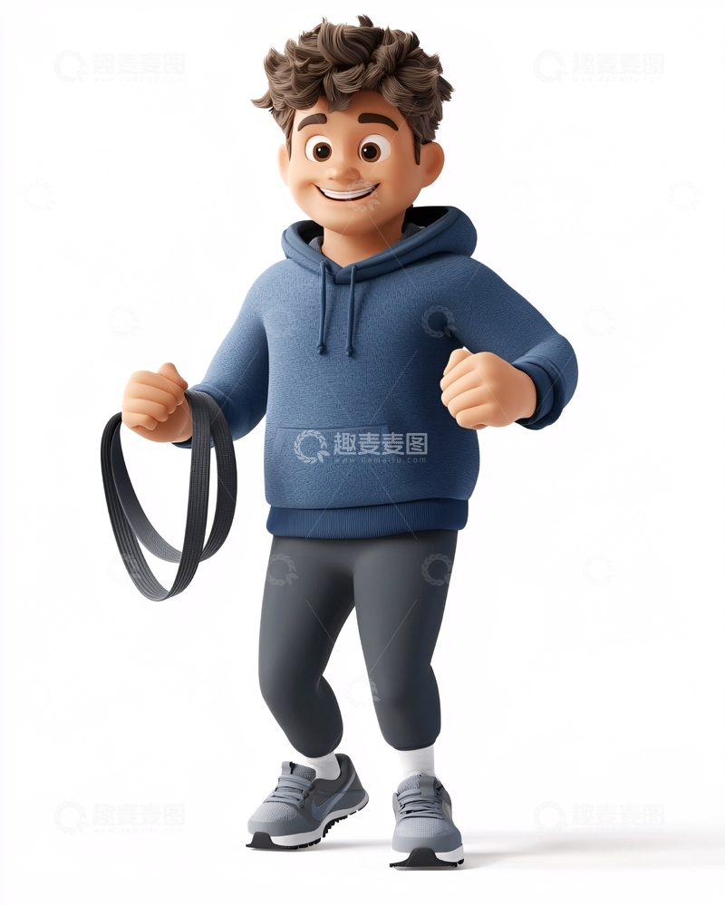 高清大图下载【趣麦麦图】卡通男孩