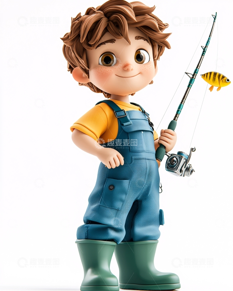 高清大图下载【趣麦麦图】卡通男孩