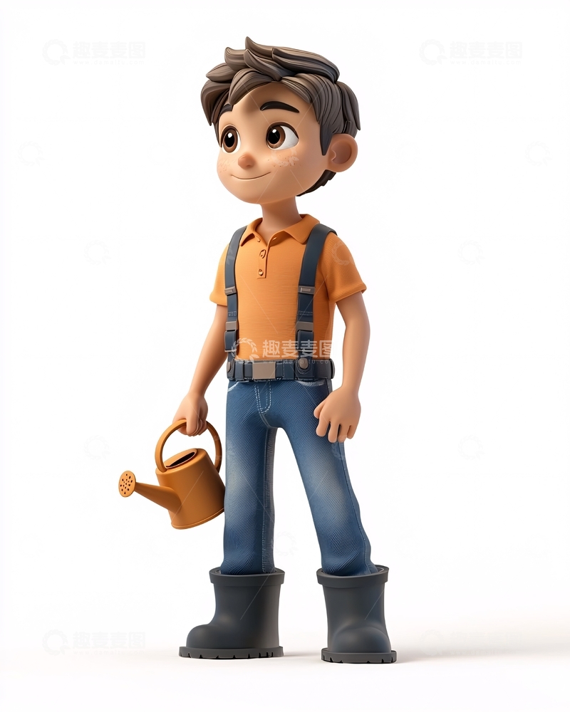 高清大图下载【趣麦麦图】卡通男孩