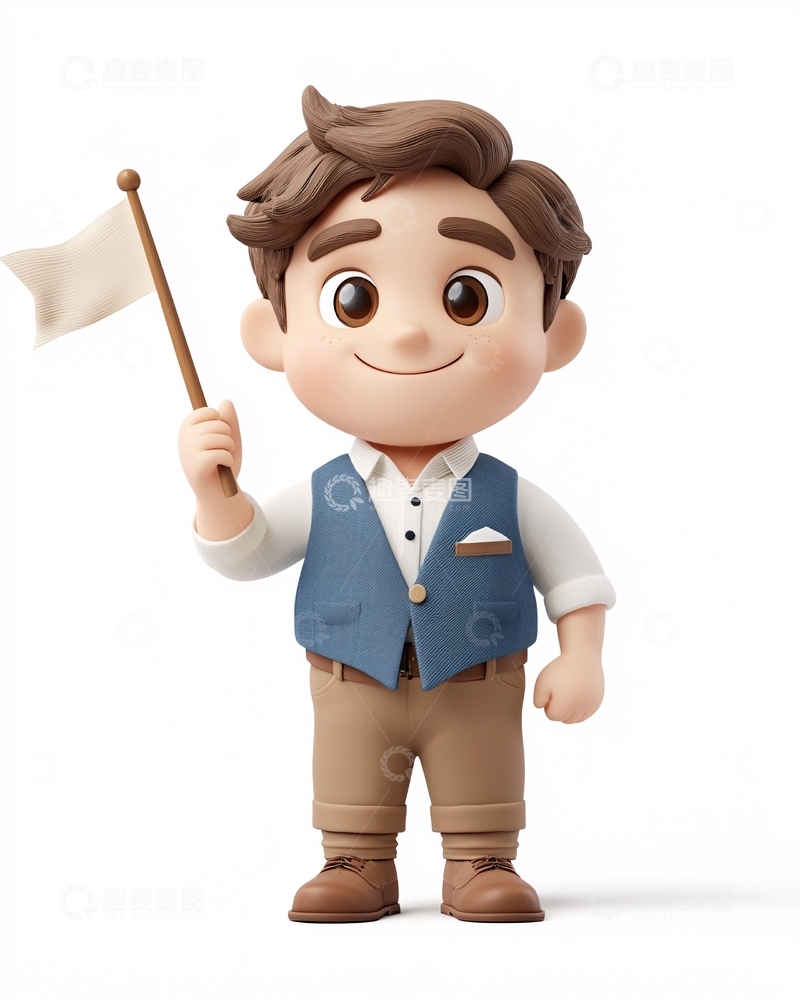 高清大图下载【趣麦麦图】卡通男孩