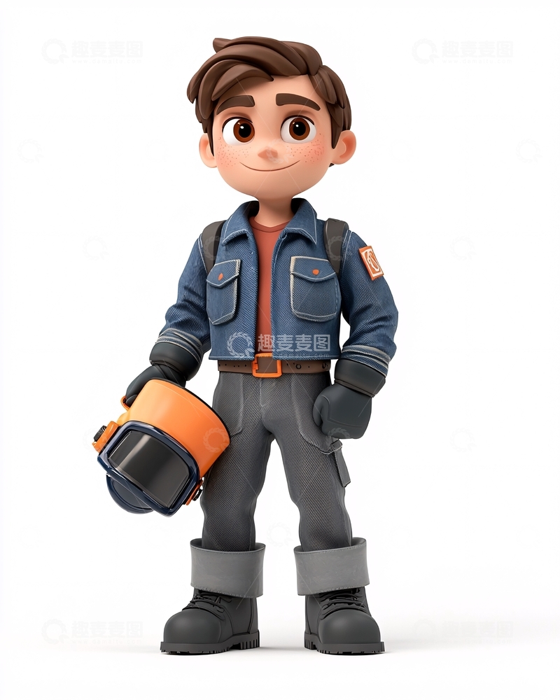 高清大图下载【趣麦麦图】卡通男孩