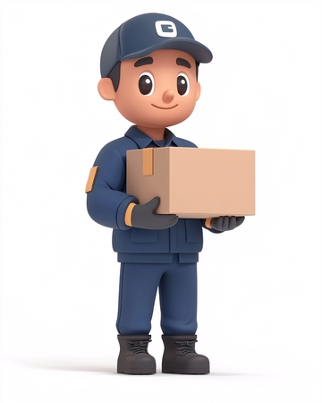卡通快递员