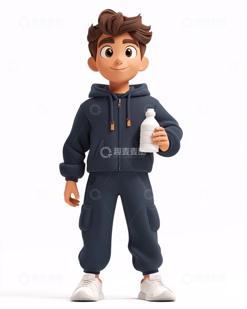 高清大图下载【趣麦麦图】卡通男孩