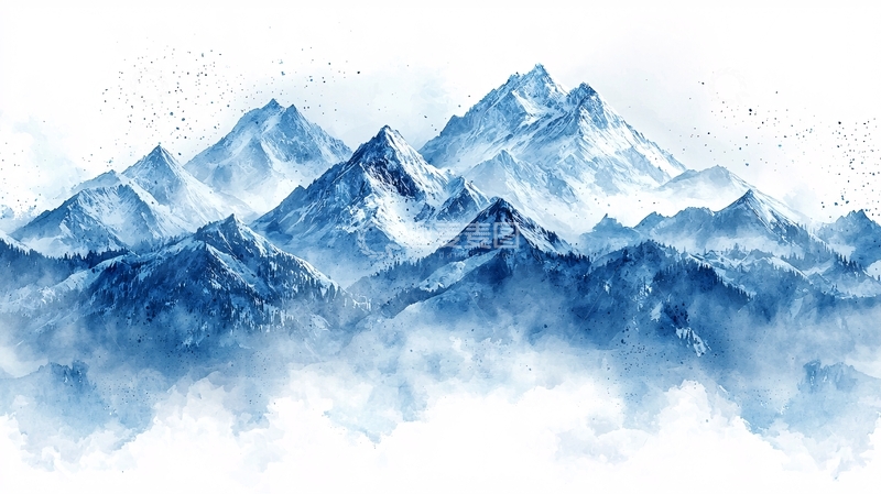 高清大图下载【趣麦麦图】水墨山水画963