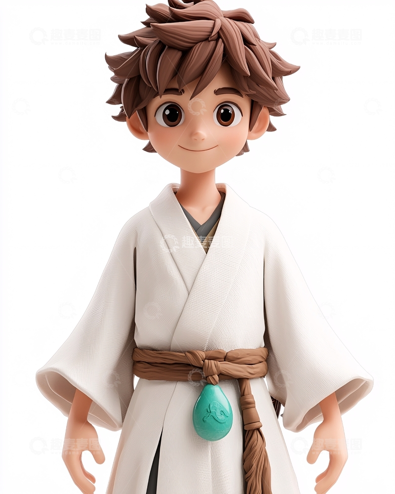 高清大图下载【趣麦麦图】可爱卡通男孩