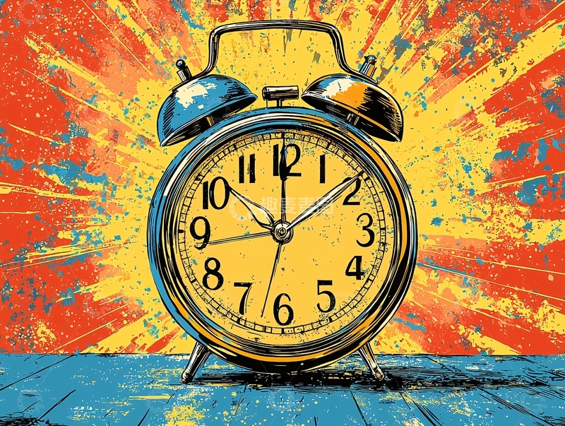 高清大图下载【趣麦麦图】复古闹钟