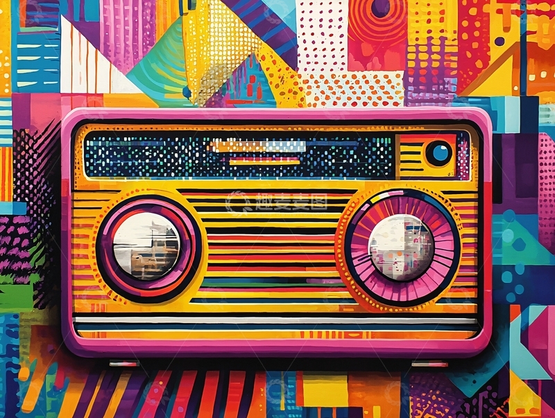 高清大图下载【趣麦麦图】复古收音机