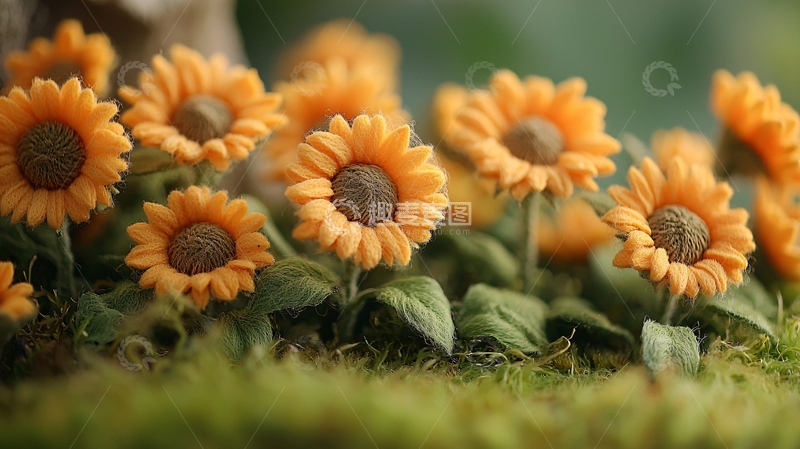 高清大图下载【趣麦麦图】迷你向日葵