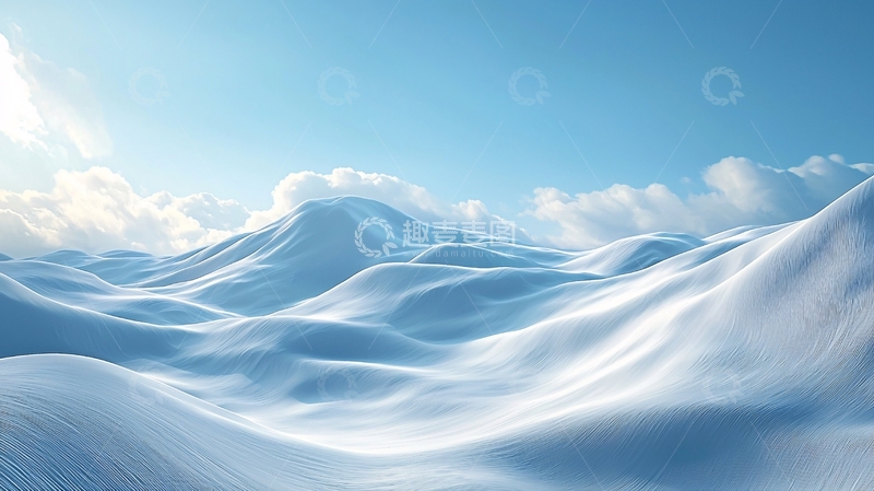 高清大图下载【趣麦麦图】冰雪覆盖的山峦