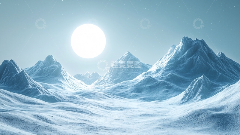 高清大图下载【趣麦麦图】冰雪山脉