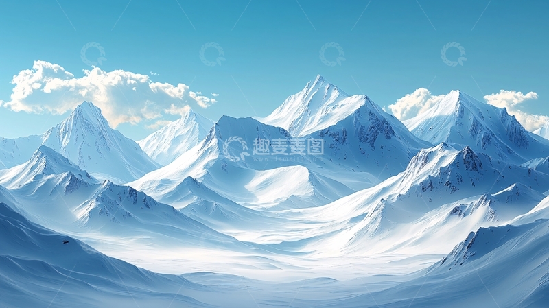 高清大图下载【趣麦麦图】雪山风景