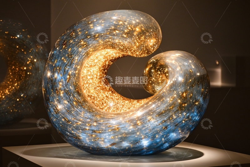 高清大图下载【趣麦麦图】玻璃雕塑