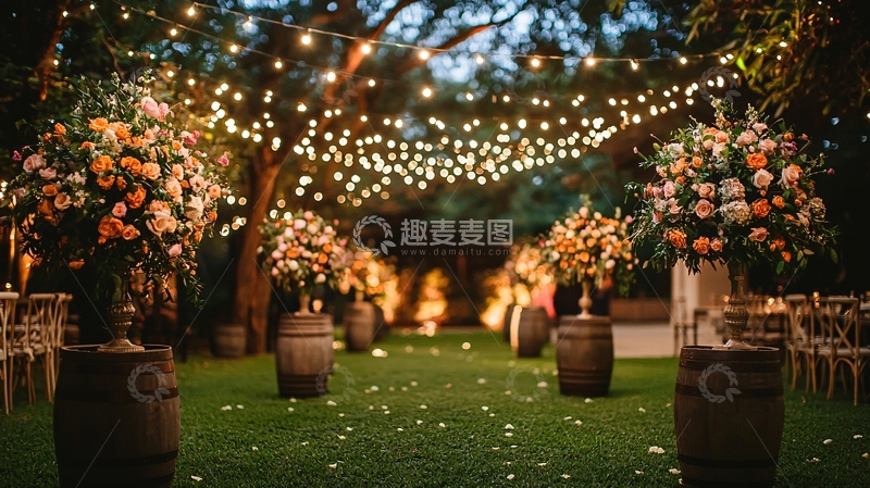 高清大图下载【趣麦麦图】户外婚礼场景