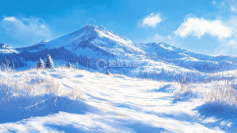 高清大图下载【趣麦麦图】雪山风景