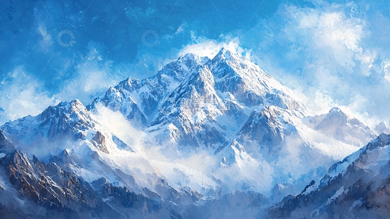 高清大图下载【趣麦麦图】雪山
