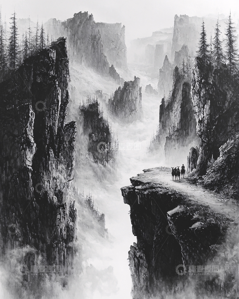 高清大图下载【趣麦麦图】黑白