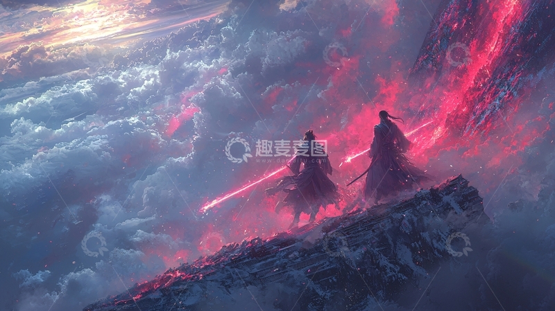 高清大图下载【趣麦麦图】仙侠奇幻背景