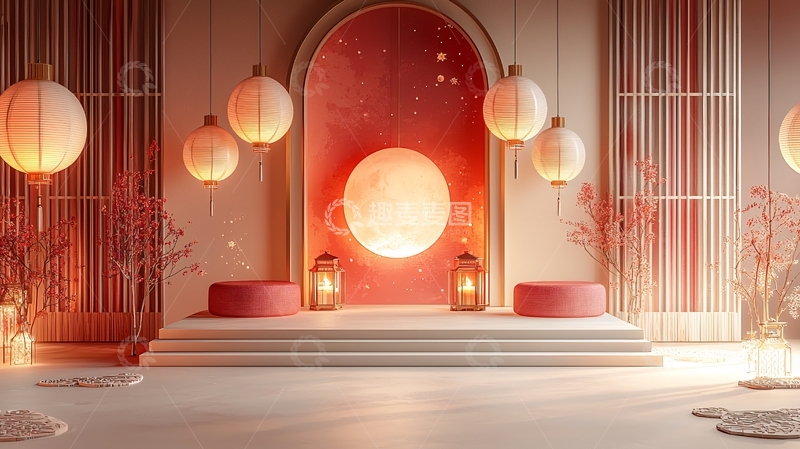 高清大图下载【趣麦麦图】中式浪漫场景