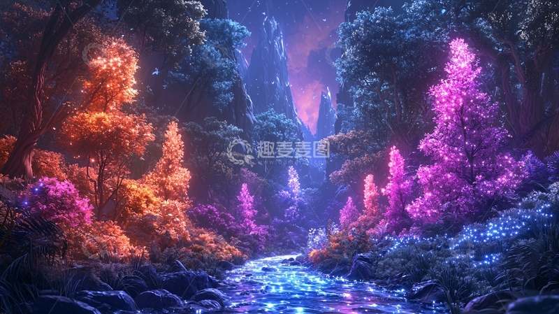 高清大图下载【趣麦麦图】梦幻森林