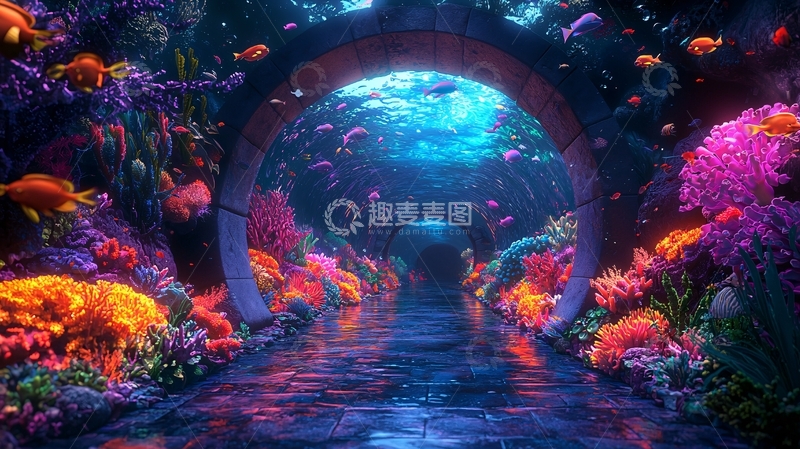 高清大图下载【趣麦麦图】海底隧道