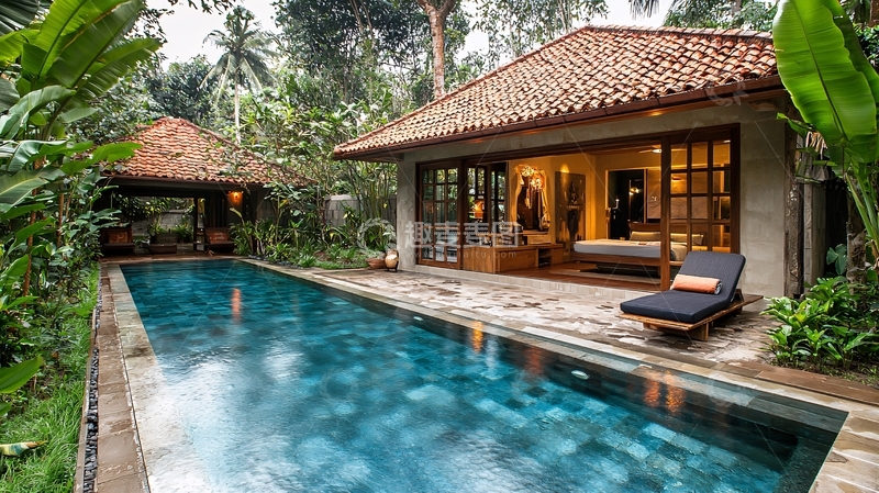 高清大图下载【趣麦麦图】私人泳池别墅