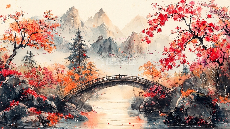 高清大图下载【趣麦麦图】水墨画山水