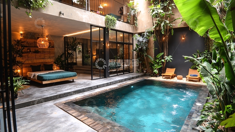 高清大图下载【趣麦麦图】室内泳池