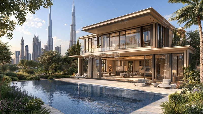 高清大图下载【趣麦麦图】迪拜现代别墅