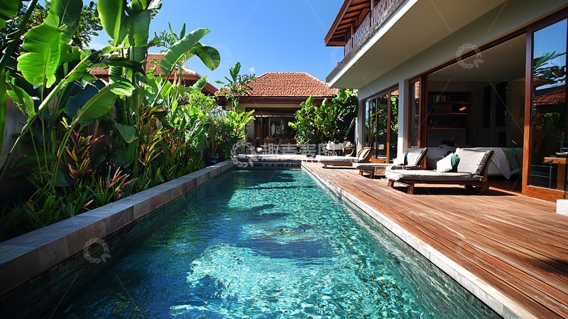 高清大图下载【趣麦麦图】别墅泳池