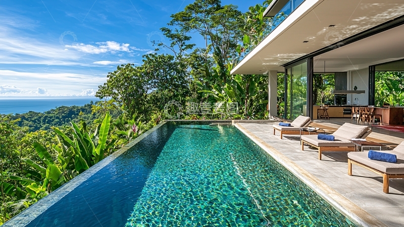 高清大图下载【趣麦麦图】山景泳池别墅