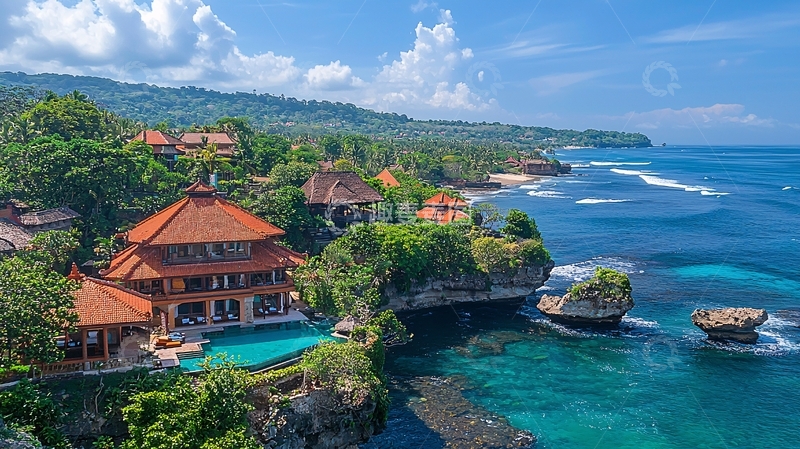 高清大图下载【趣麦麦图】海边别墅