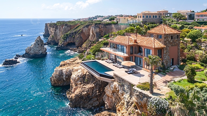 高清大图下载【趣麦麦图】海边豪宅