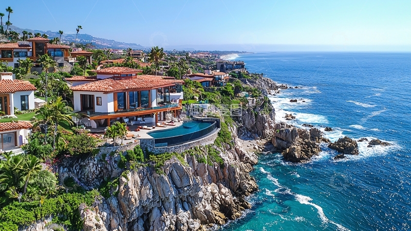 高清大图下载【趣麦麦图】海边豪宅