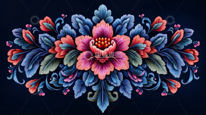 高清大图下载【趣麦麦图】精美花卉图案