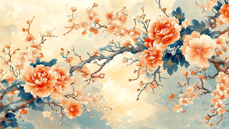 高清大图下载【趣麦麦图】水墨花卉