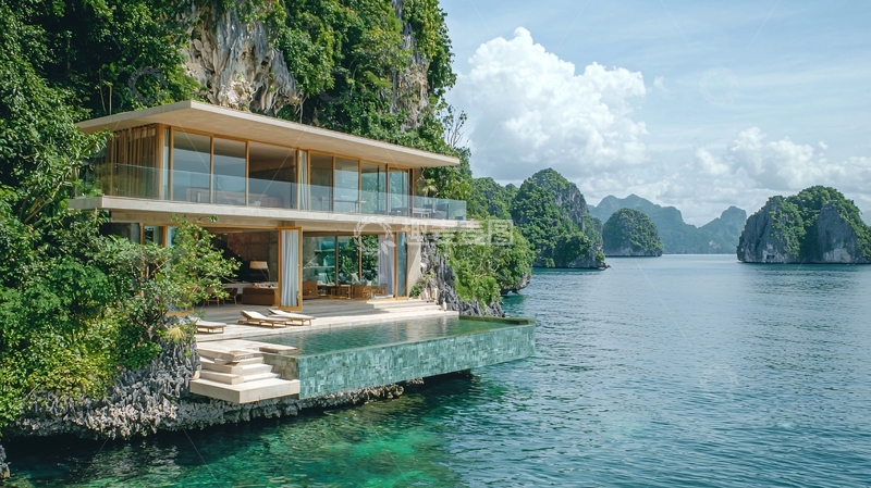 高清大图下载【趣麦麦图】海边别墅