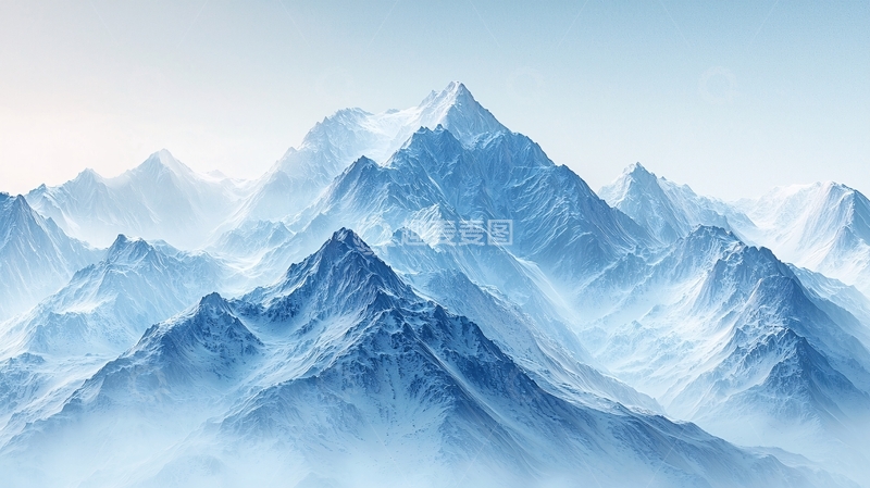 高清大图下载【趣麦麦图】雪山胜景
