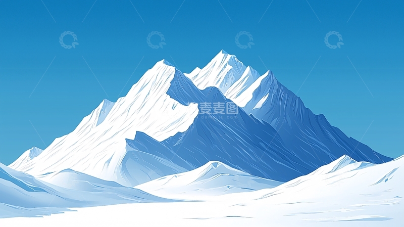 高清大图下载【趣麦麦图】雪山风景