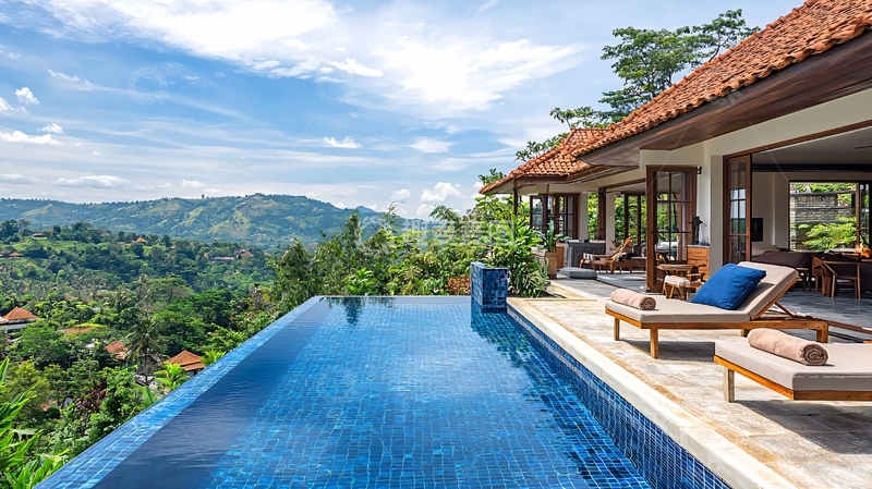 高清大图下载【趣麦麦图】豪华泳池别墅