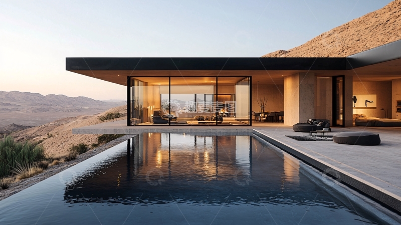 高清大图下载【趣麦麦图】沙漠豪宅