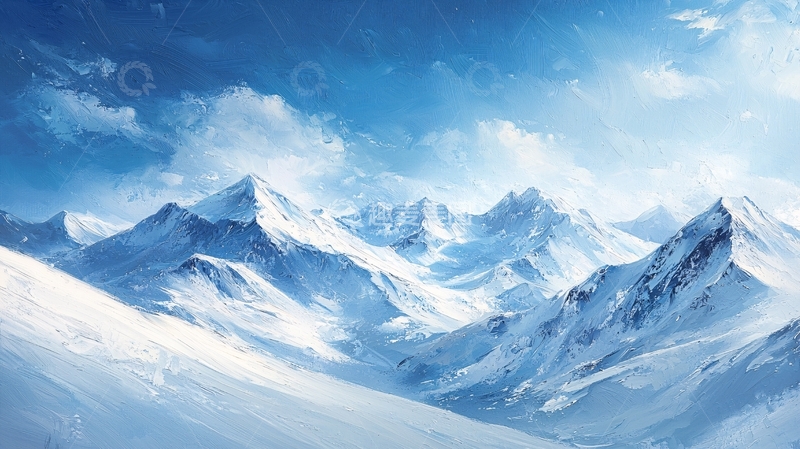 高清大图下载【趣麦麦图】雪山风景