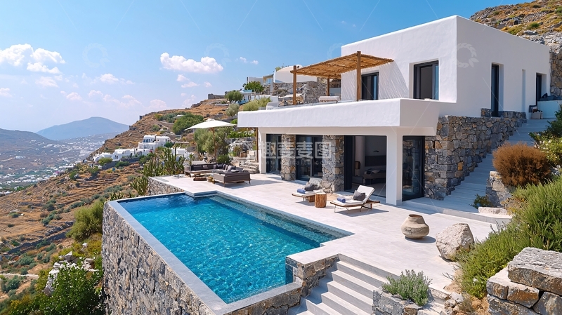 高清大图下载【趣麦麦图】地中海风格别墅1