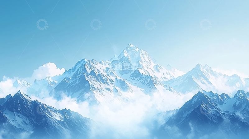 高清大图下载【趣麦麦图】雪山