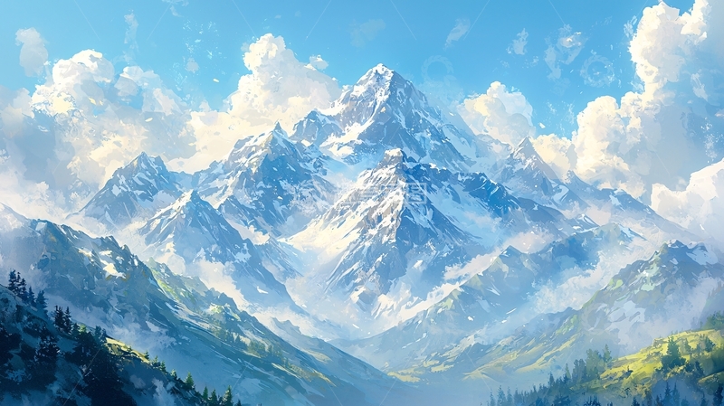 高清大图下载【趣麦麦图】雪山