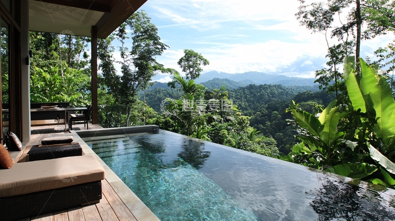 高清大图下载【趣麦麦图】山景无边泳池别墅