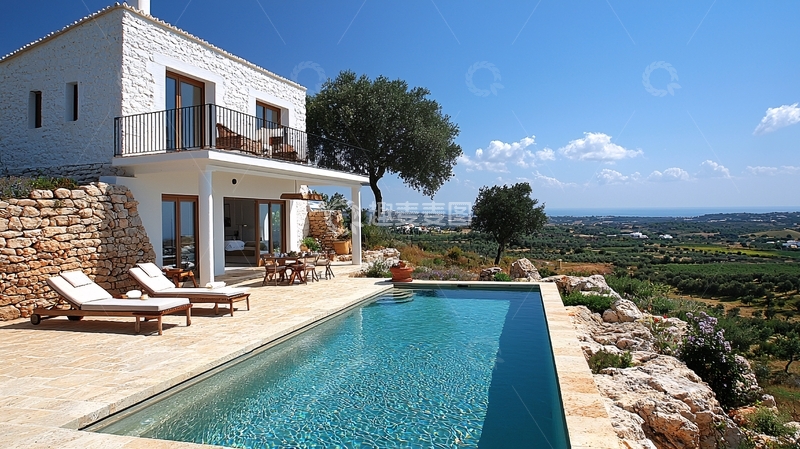 高清大图下载【趣麦麦图】地中海风格别墅2