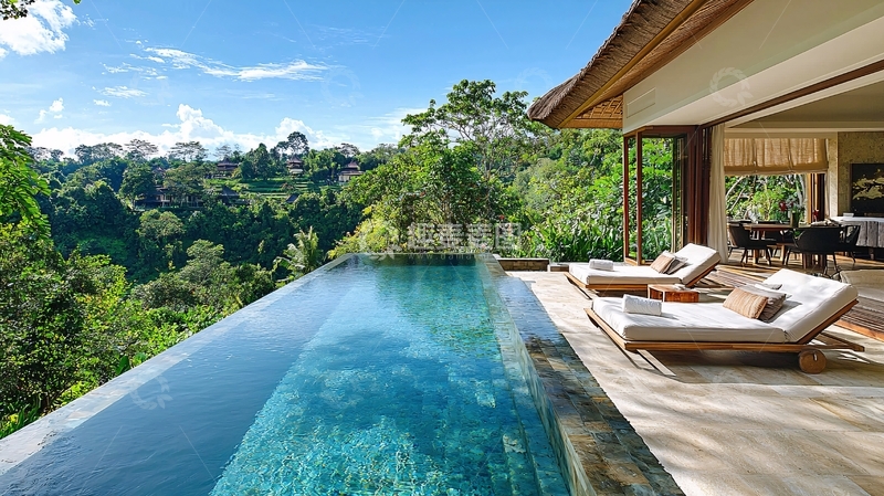 高清大图下载【趣麦麦图】无边泳池