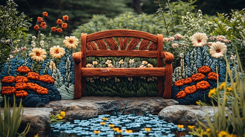 高清大图下载【趣麦麦图】花园长椅