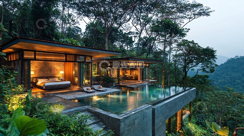 高清大图下载【趣麦麦图】山林别墅