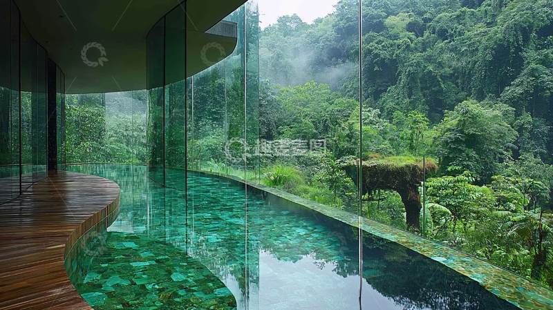 高清大图下载【趣麦麦图】室内泳池